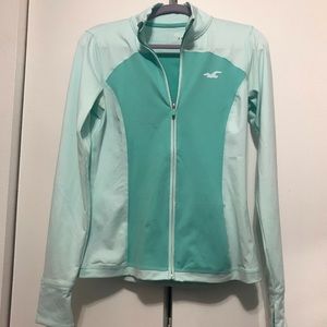 Turquoise Hollister sports jacket